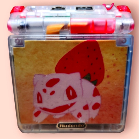 Nintendo Other - Strawberry Bulbasaur Gameboy Advance SP System